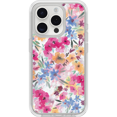 iPhone 15 Pro Symmetry Series Clear for MagSafe Confetti of Blossoms Case