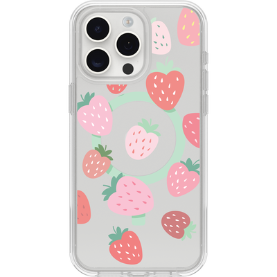 iPhone 15 Pro Max Symmetry Series Clear for MagSafe Strawberry Case